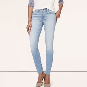 Ann Taylor Loft modern super skinny denim jeans 6 Tall